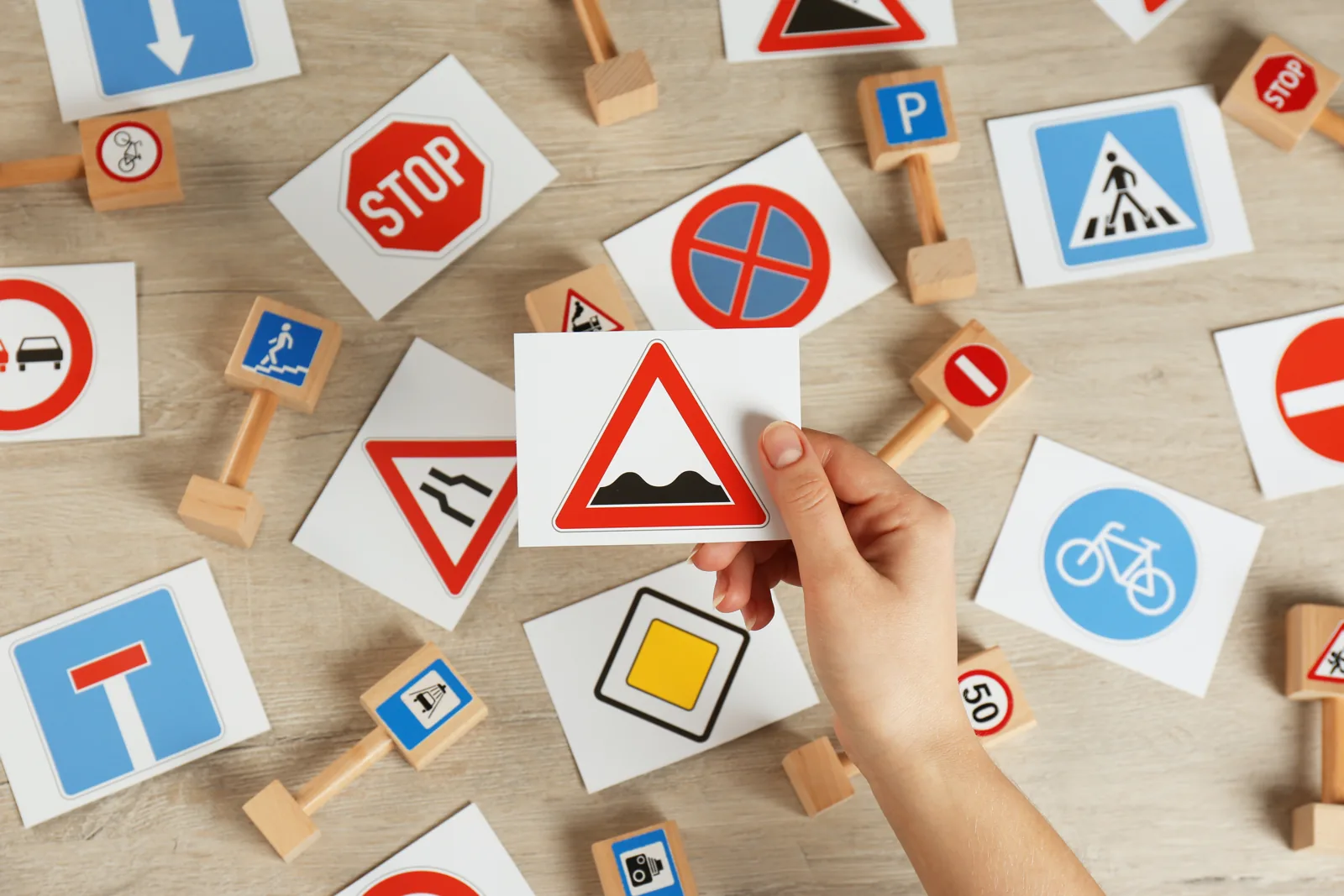 Verkehrszeichen als Motiv für die Kontaktseite
